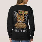 Bengal Kat Instinct Bedraad Anders Geschenk voor K Trui (Achterkant)