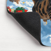 Bengal Kat Kerst Sneeuw Scene Muismat (Hoek)
