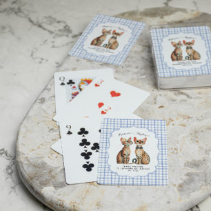 Bengal Kat Koppel Trouwgeschenk Pokerkaarten