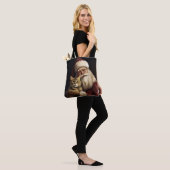 Bengal Kat met Sinterklaas Festive Kerstmis Tote Bag (Op model)