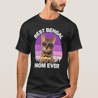 Bengal Kat Moeder Vintage Bengal Kat Eigenaar Kitt T-shirt