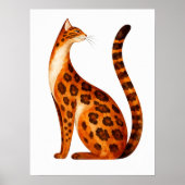 Bengal Kat Profiel Poster (Voorkant)