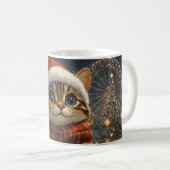 Bengal Kat Roller Coaster Kerstmis Koffiemok (Voorkant rechts)