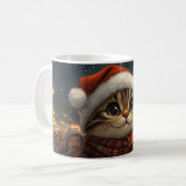 Bengal Kat Roller Coaster Kerstmis Koffiemok (Voorkant links)