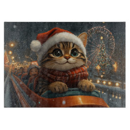 Bengal Kat Roller Coaster Kerstmis Snijplank
