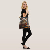 Bengal Kat Roller Coaster Kerstmis Tote Bag (Op model)