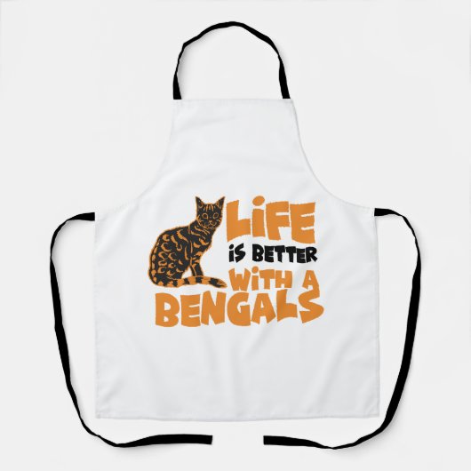 Bengal katten schort (Voorkant)