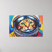 BENGAL KATTIN IN DE RUIMTE-27 CANVAS AFDRUK (Voorkant)