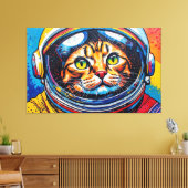 BENGAL KATTIN IN DE RUIMTE-27 CANVAS AFDRUK (Insitu (Woonkamer))