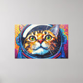 BENGAL KATTIN IN DE RUIMTE-2 CANVAS AFDRUK (Voorkant)