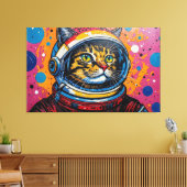 BENGAL KATTIN IN DE RUIMTE-3 CANVAS AFDRUK (Insitu (Woonkamer))