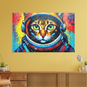 BENGAL KATTIN IN DE RUIMTE CANVAS AFDRUK (Insitu (Woonkamer))