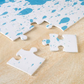 Bengal Kitten Blue Splash-waterverf Legpuzzel (Zijkant)