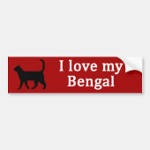 Bengal Love Bumpersticker (Voorkant)