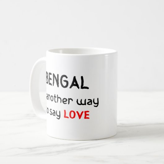 bengal love coffeesmok koffiemok (Voorkant links)