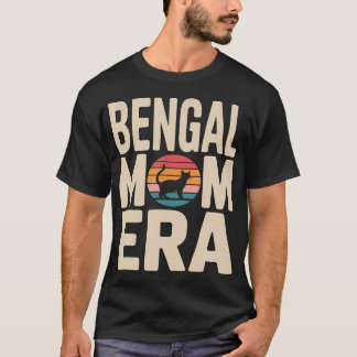 Bengal Moeder Era Retro Bengal Kat T-shirt