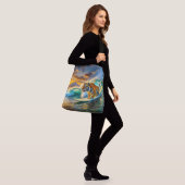Bengal Op Een Surfplank Ontwerp Door Rich AMeN Gil Crossbody Tas (Op model)