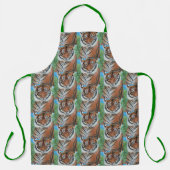 Bengal Tiger All-Over Print Apron Schort (Voorkant)