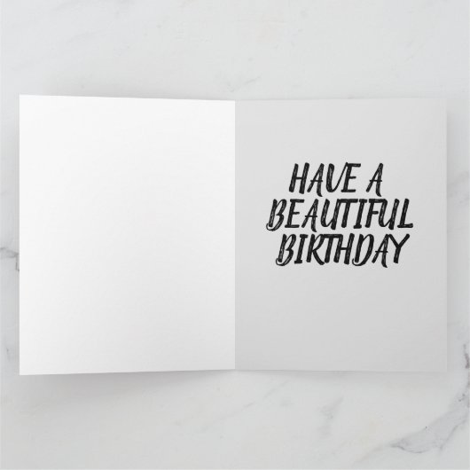 BENGAL TIGER ART BIRTHDAY OVERGEZICHT WENSKAART KAART (Binnen)