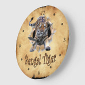 Bengal Tiger Breaks Through Paper Bag Clock! ~ Grote Klok (Hoek)