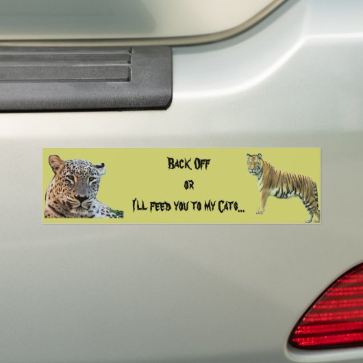 Bengal Tiger Bumpersticker (Op auto)