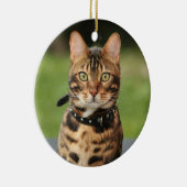 Bengal Tiger Cat Keramisch Ornament (Rechts)