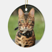 Bengal Tiger Cat Keramisch Ornament (Links)