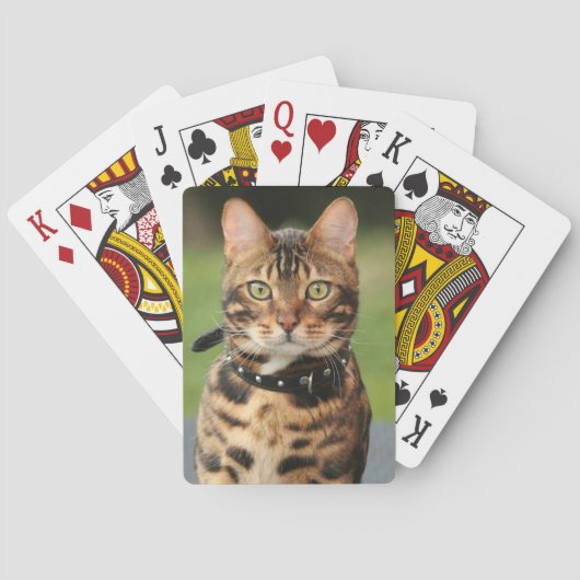Bengal Tiger Cat Pokerkaarten (Achterkant)