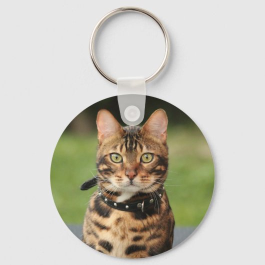 Bengal Tiger Cat Sleutelhanger (Voorkant)
