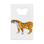 Bengal Tiger Creditkaart Flessenopener (Achterkant)