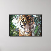 Bengal Tiger die je ziet lopen 2 Canvas Afdruk (Voorkant)