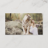 Bengal Tiger en Lady Visitekaartje (Achterkant)