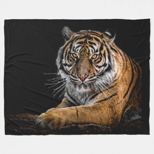 BENGAL TIGER FLEECE DEKEN (Voorkant (Horizontaal))