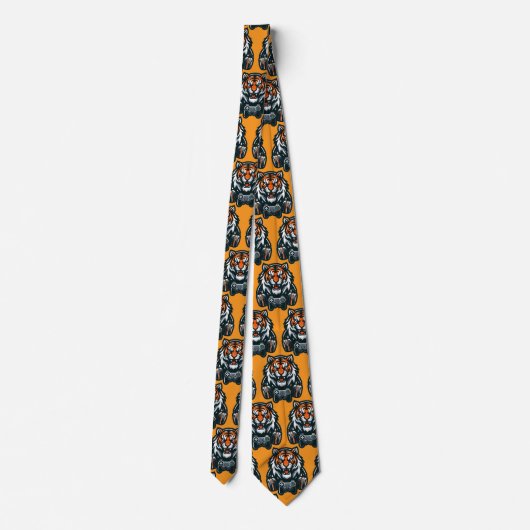 Bengal Tiger Gamer Neck Tie Stropdas (Achterkant)