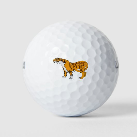 Bengal Tiger Golfballen (Voorkant)