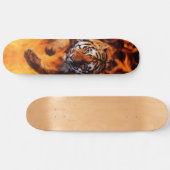 Bengal Tiger Jumping Flames SB Skateboard (Horizontaal)