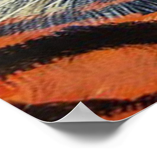 Bengal Tiger kijkt naar je poster Tekening (Hoek)