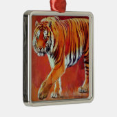 Bengal Tiger Metalen Ornament (Rechts)