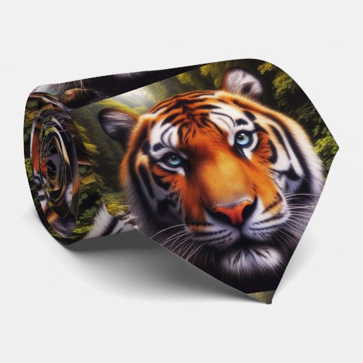 Bengal Tiger Neck Tie Stropdas (Opgerold)