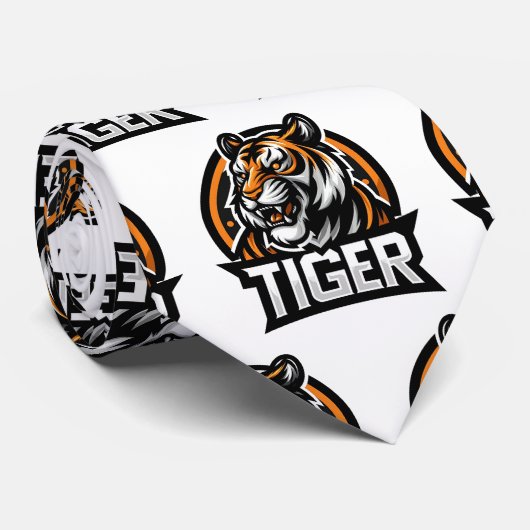 Bengal Tiger Neck Tie Stropdas (Opgerold)