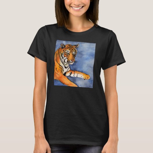 Bengal Tiger (Oranje) Custom Art Shirt (Voorkant)