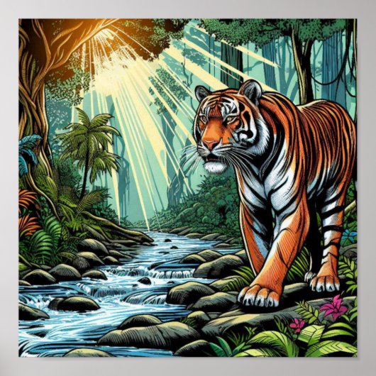 BENGAL TIGER POSTER (Voorkant)