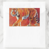Bengal Tiger Rechthoekige Sticker (Tas)