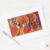 Bengal Tiger Rechthoekige Sticker (Envelop)