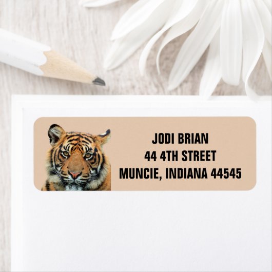 BENGAL TIGER retour adreslabels Etiket (Insitu)
