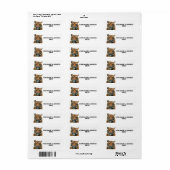 BENGAL TIGER RETURN ADRES ETIKETTERS ETIKET (Full Sheet)