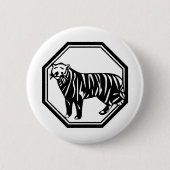Bengal Tiger Ronde Button 5,7 Cm (Voorkant)