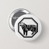 Bengal Tiger Ronde Button 5,7 Cm (Voorkant /achterkant)