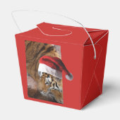 Bengal Tiger Santa Claus Bedankdoosjes (Achterkant)