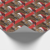 Bengal Tiger Santa Claus Cadeaupapier (Hoek)